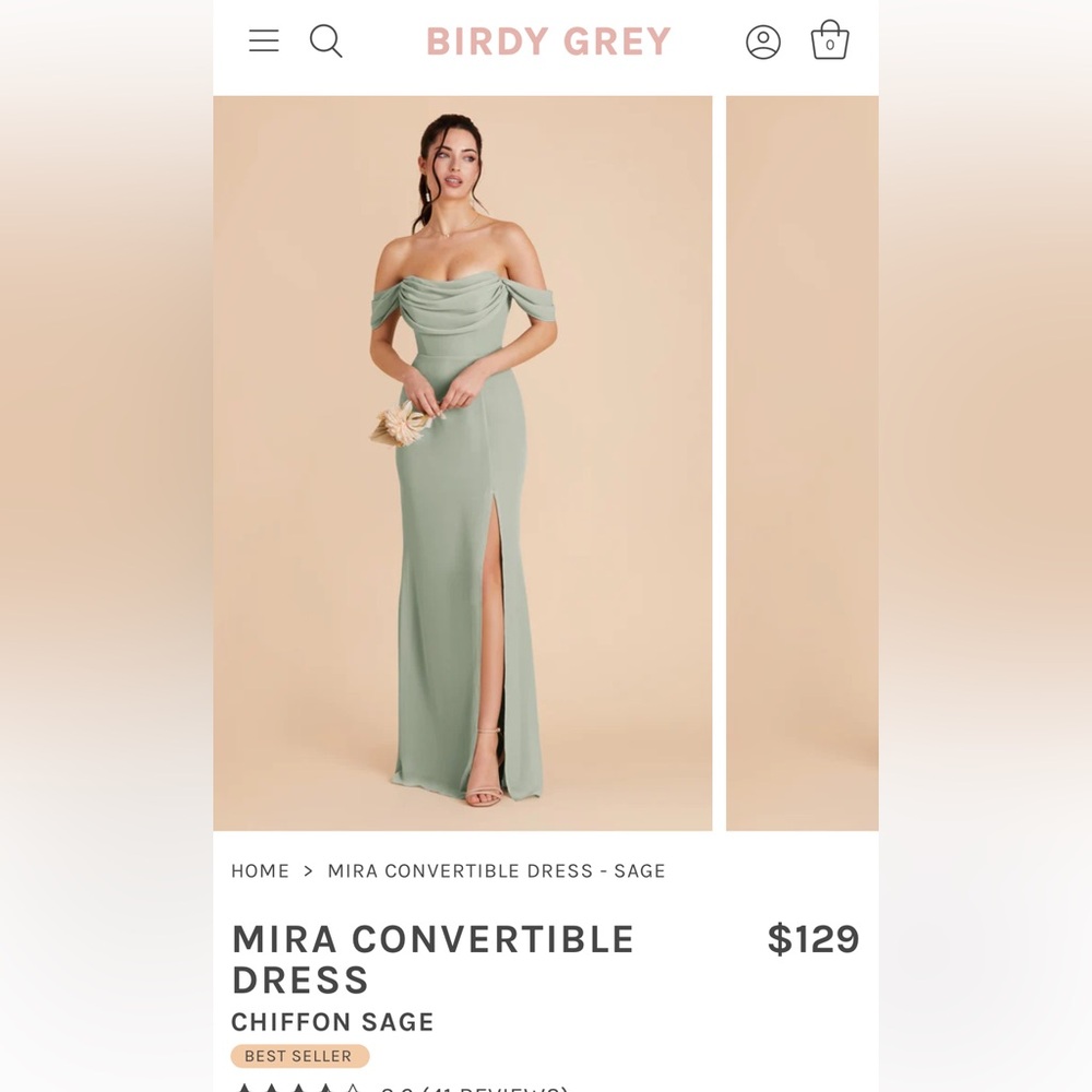 Birdy Grey | Mira Convertible Dress | Color-Sage